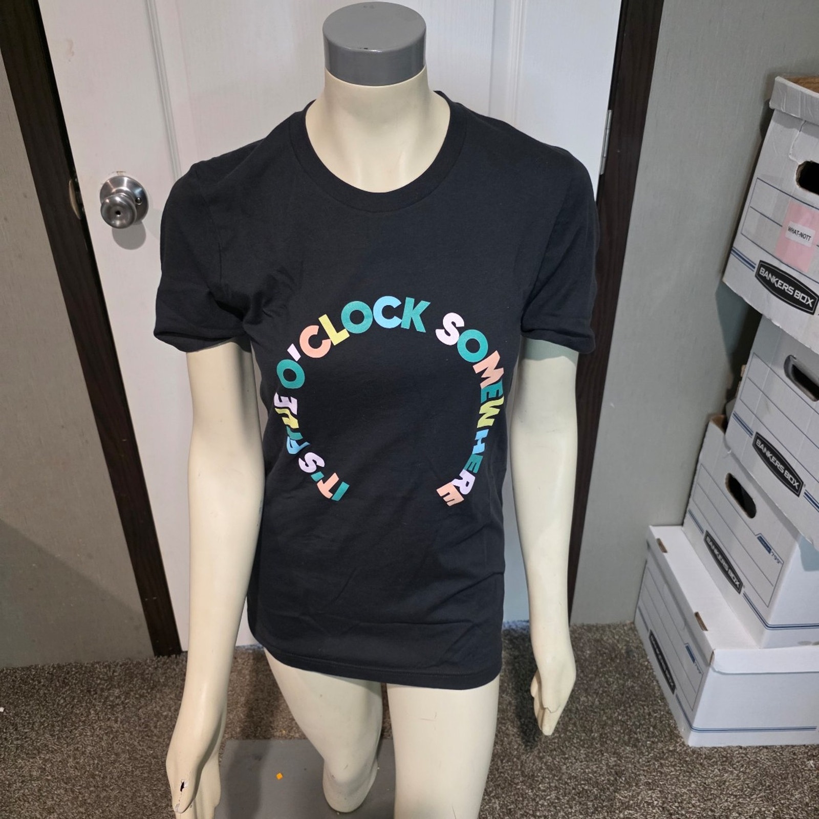 It's Five O'clock Somewhere Black T-Shirt